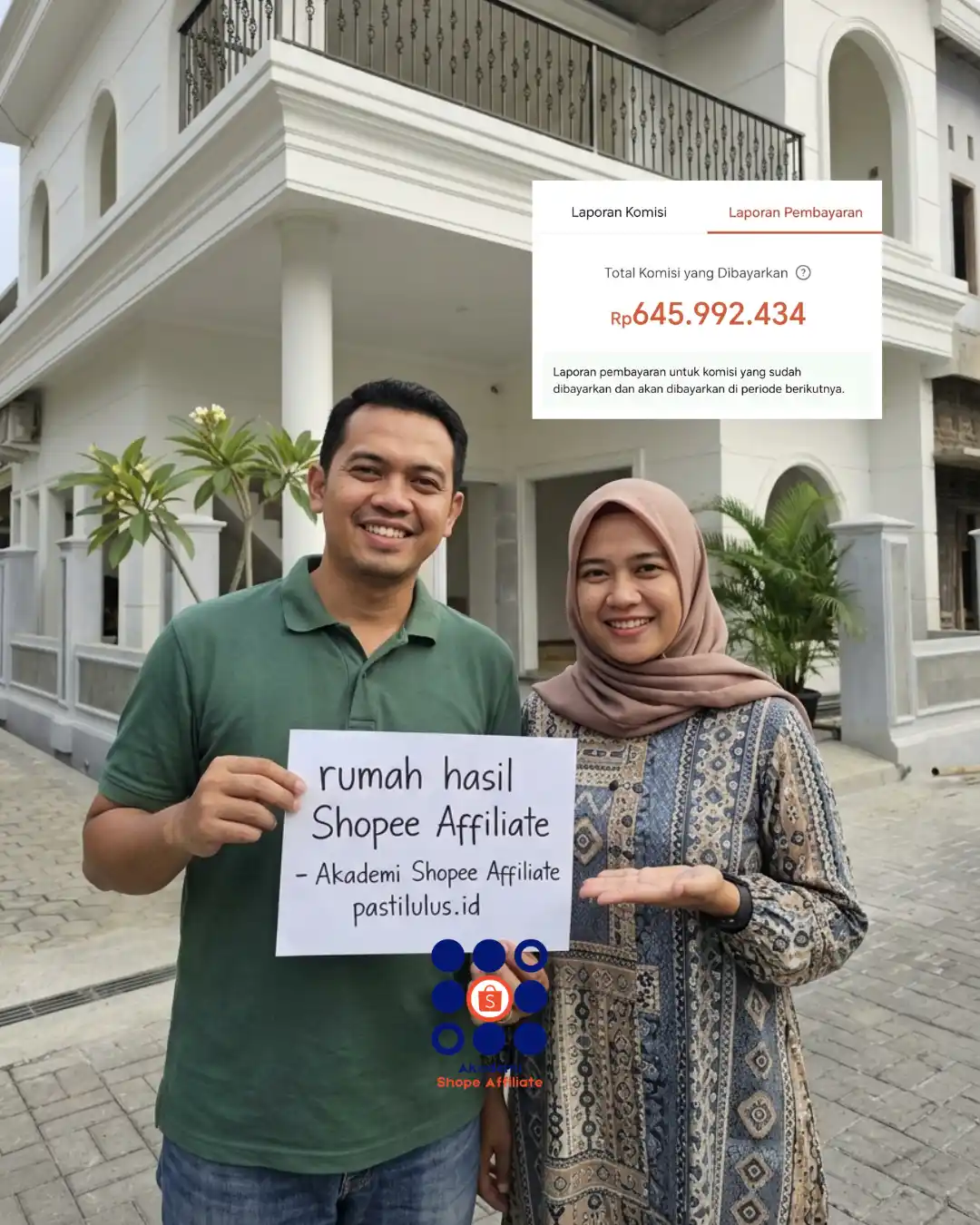 Foto testimoni member Akademi Shopee Affiliate